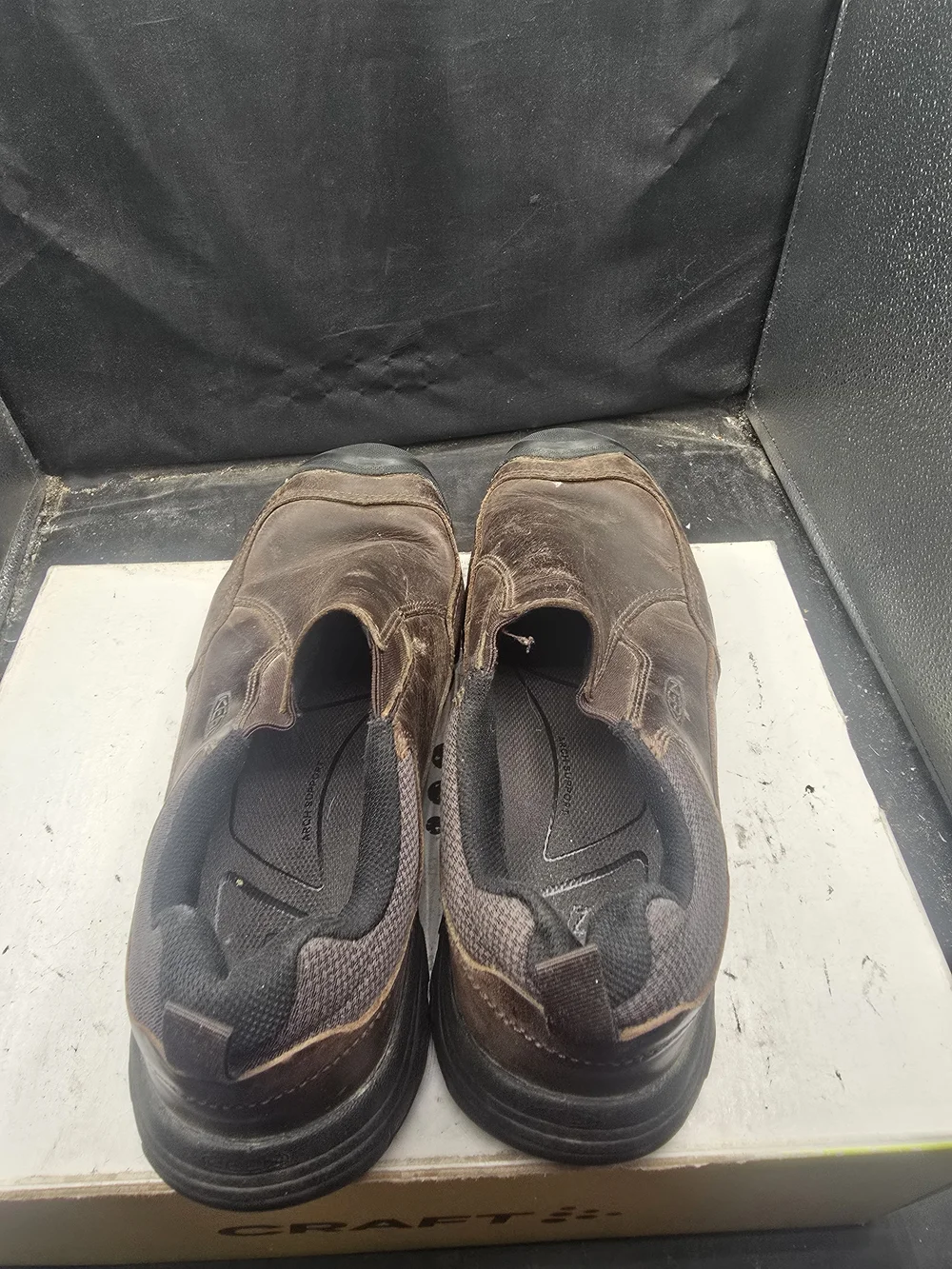 Keen Brown Leather Slip-On Work Loafers